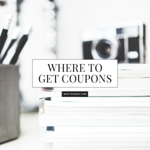 where to get coupons