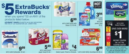 scott persil lysol hefty cvs deal