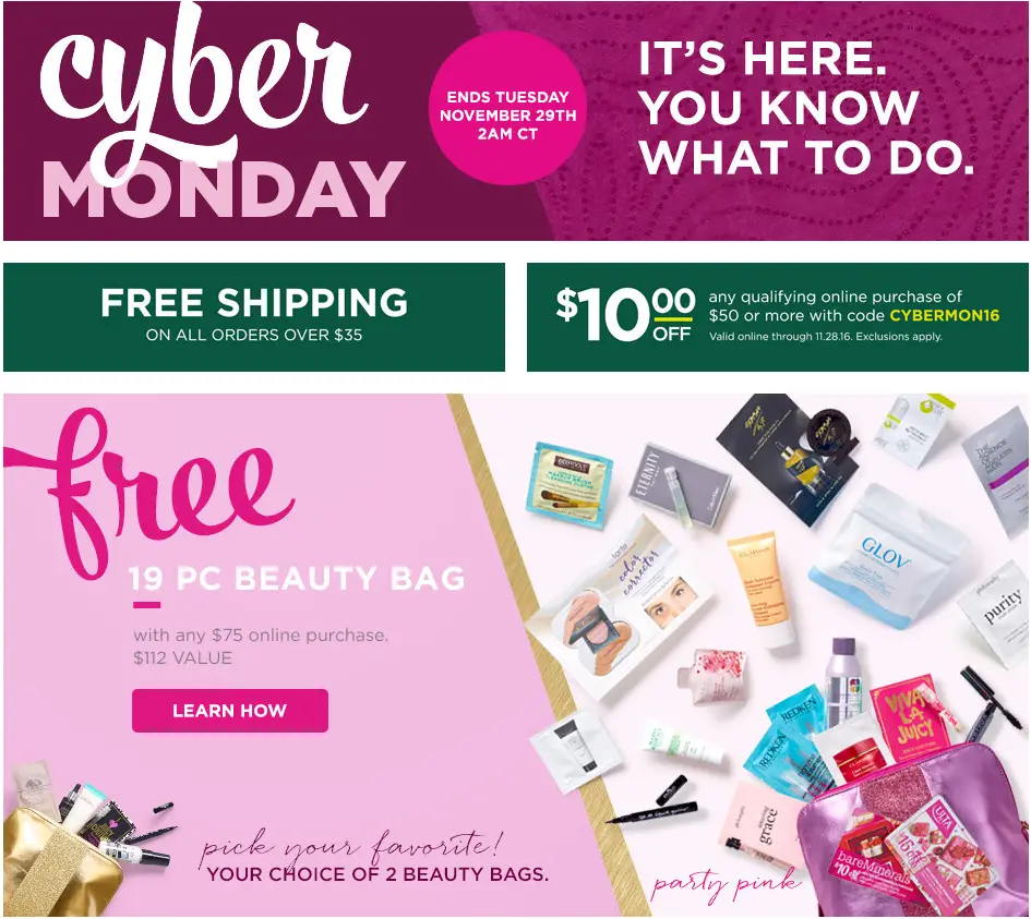 Ulta Cyber Monday Deals Live Now! · Minty Sunday