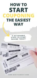 how to start couponing the easiest way c