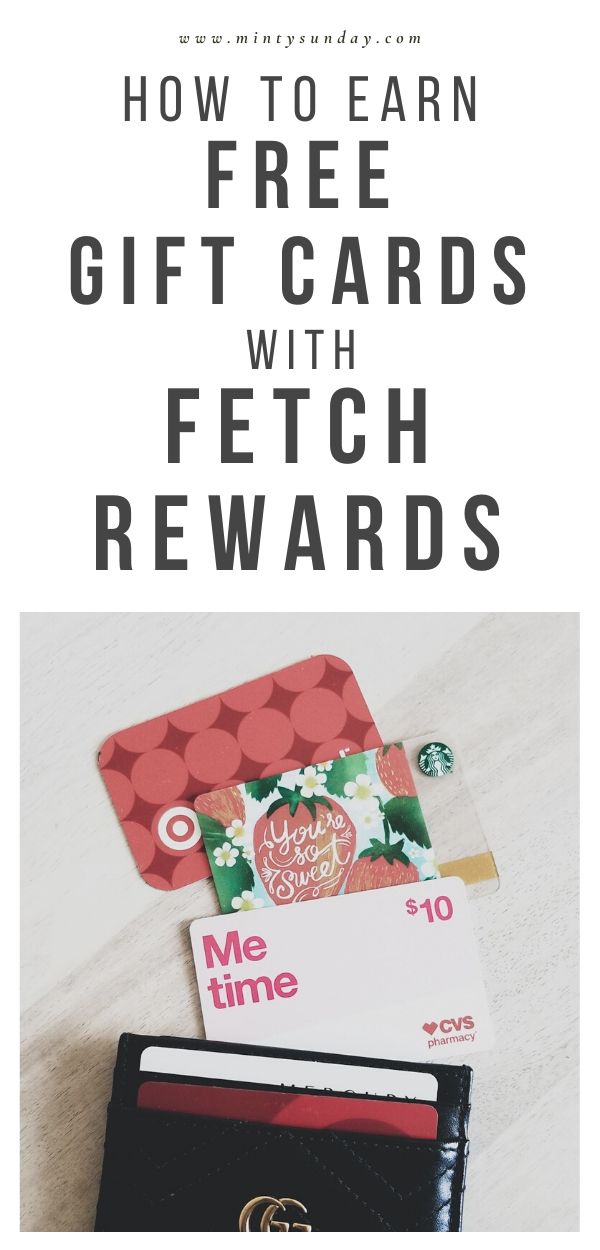how to earn free gift cards with fetch rewards