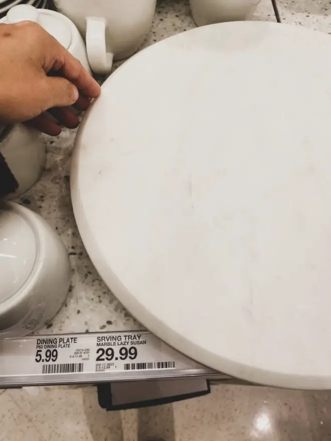 target thirstystone round marble lazy susan