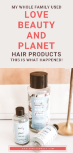Beauty - Love Beauty and Planet Hair Care Products Review for the whole family #beauty #reviews