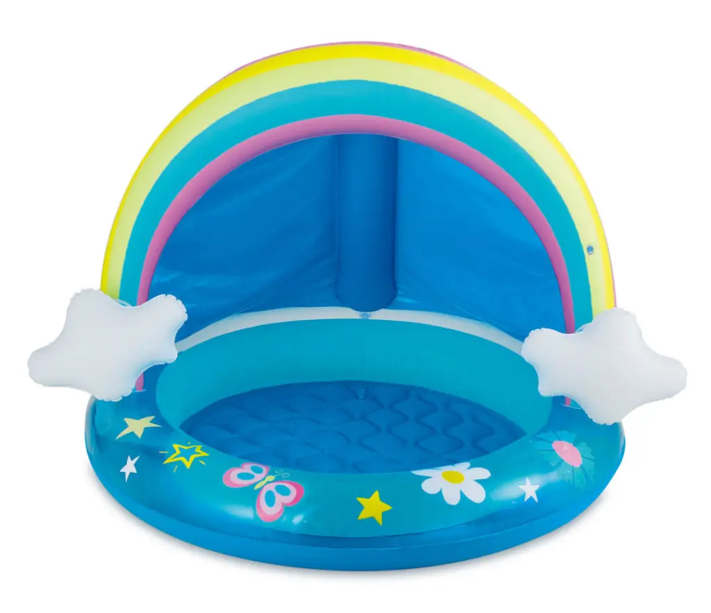 walmart inflatable kiddie pools rainbow