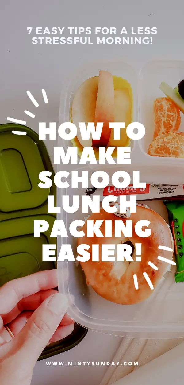 school lunch packing ideas to reduce stress