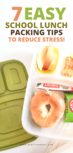 school lunch packing tips and ideas for easy mornings