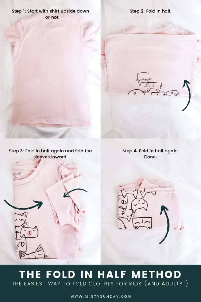 Declutter and organize kid's closet in 5 easy steps plus the easiest way to fold clothes