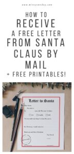 how to receive a letter from Santa Claus by mail
