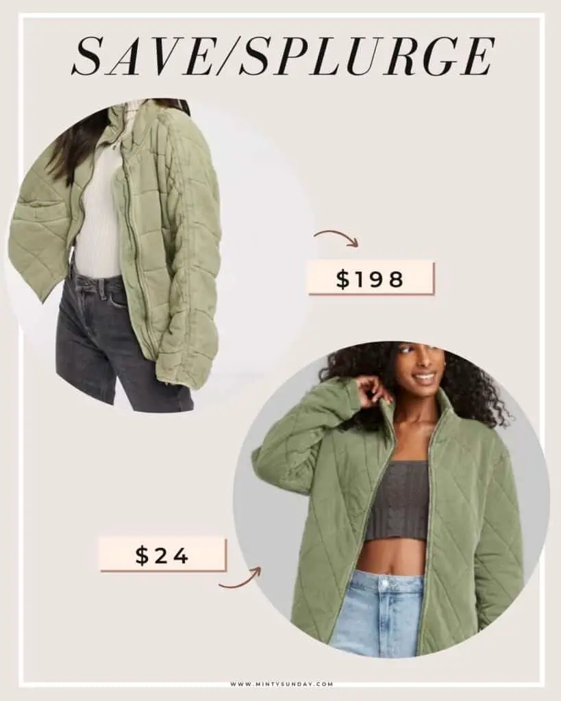target quilted jacket free people dupe