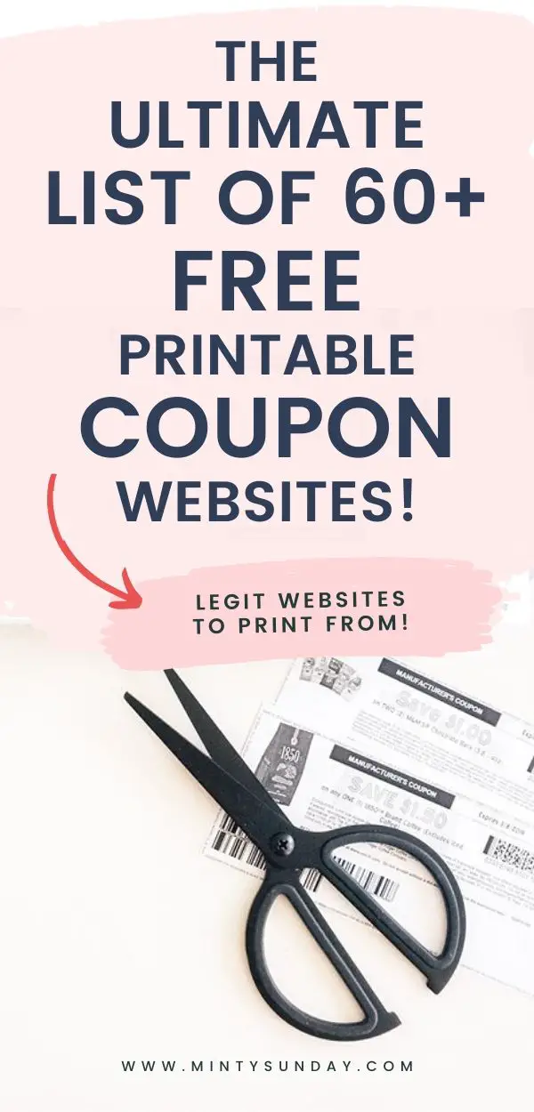 the ultimate list of 60+ free printable coupons websites c