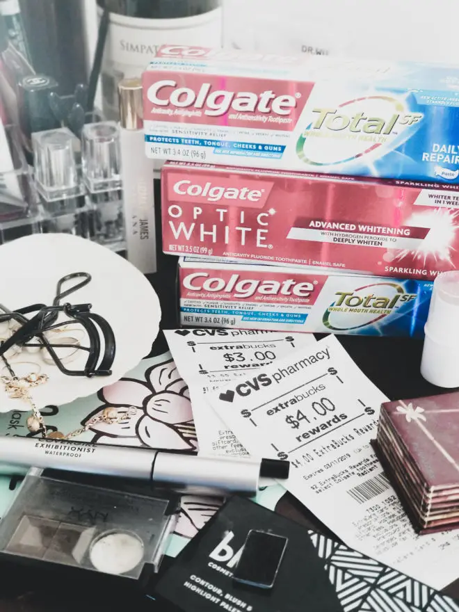 cvs haul 232019 free colgate toothpaste optic white 