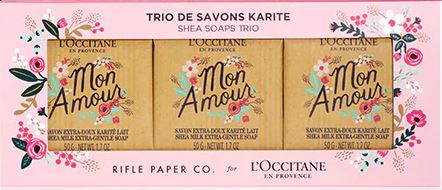 rifle paper co loccitane soaps