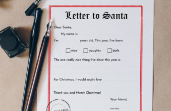 How to Receive a Free Letter from Santa // Make Christmas time a fun and memorable holiday for your children with this free Santa letter printable plus instructions on how to receive a letter from Santa with North Pole postmark for free! mintysunday.com #christmas #holidaytradition #kidsactivities #letterfromsanta #lettertosanta