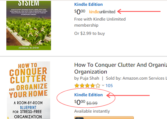 how to find free kindle books on amazon 3