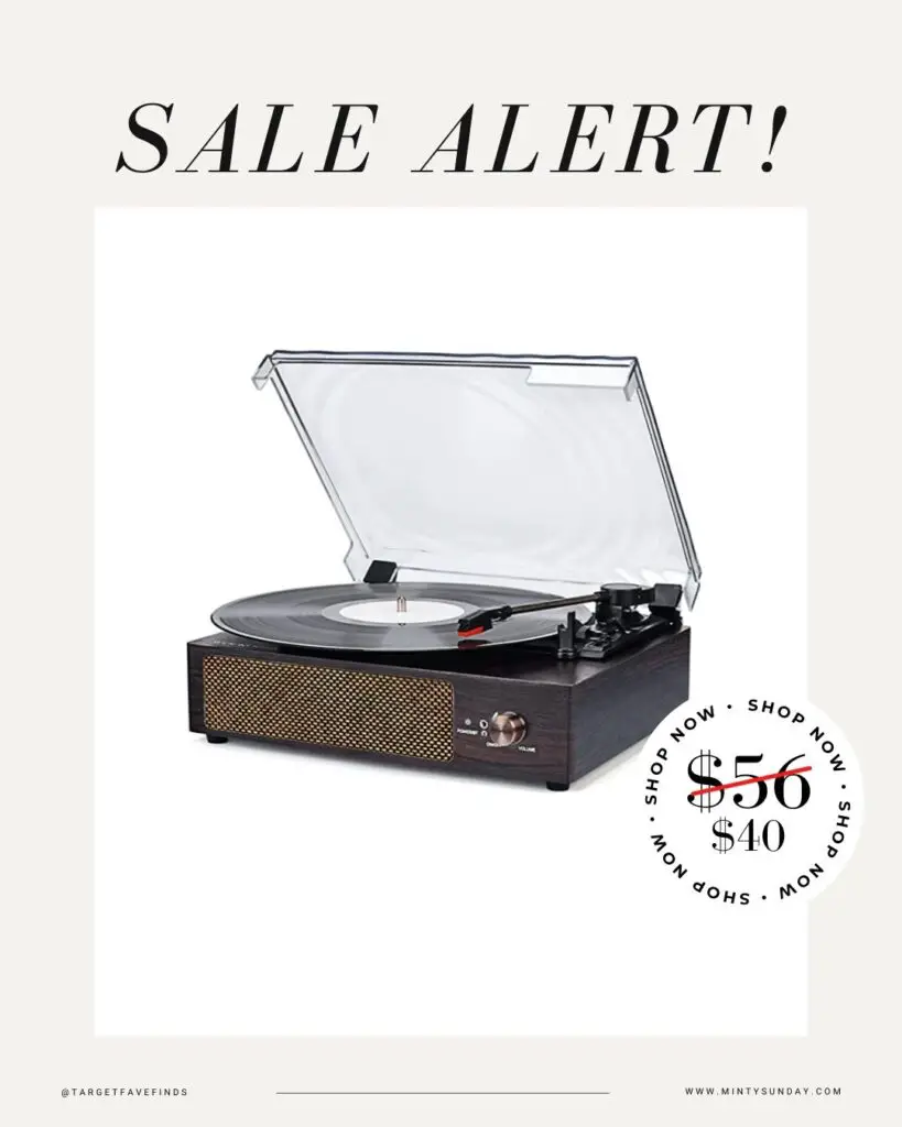 Record Player Turntable Deal - mintysunday blog