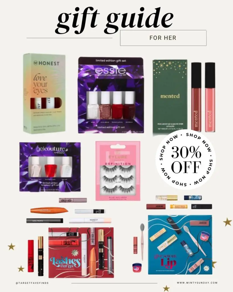 target beauty boxes and sets deal Gift Guide for her minty sunday blog